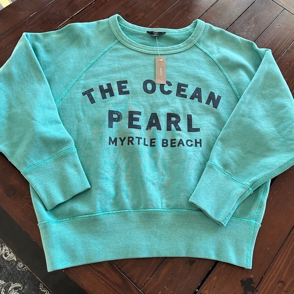 NEW J. Crew Myrtle Beach crew sweater. Small